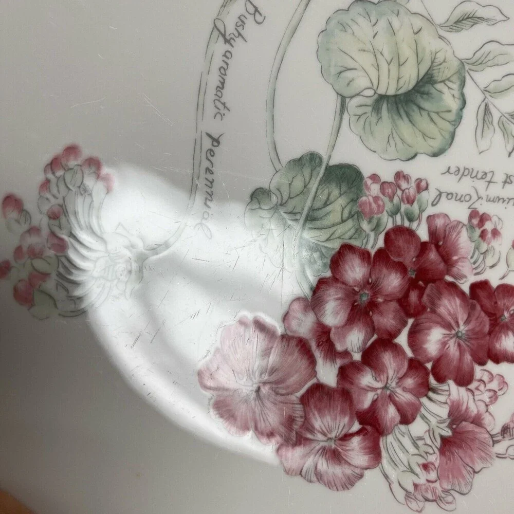 Lenox Geranium Artist Sketchbook by Louise Le Luyer Dinner Plates‎ 11